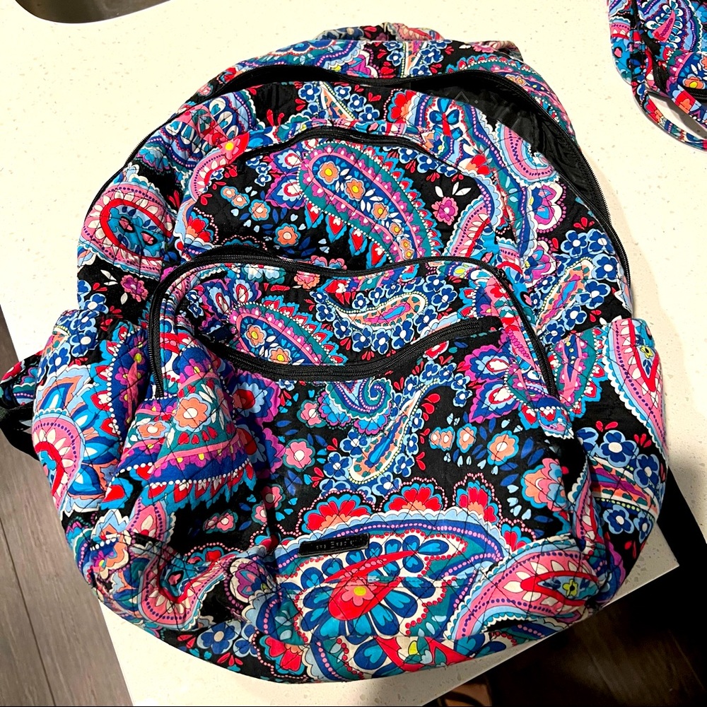 Vera Bradley backpack (large) & matching lunchbox